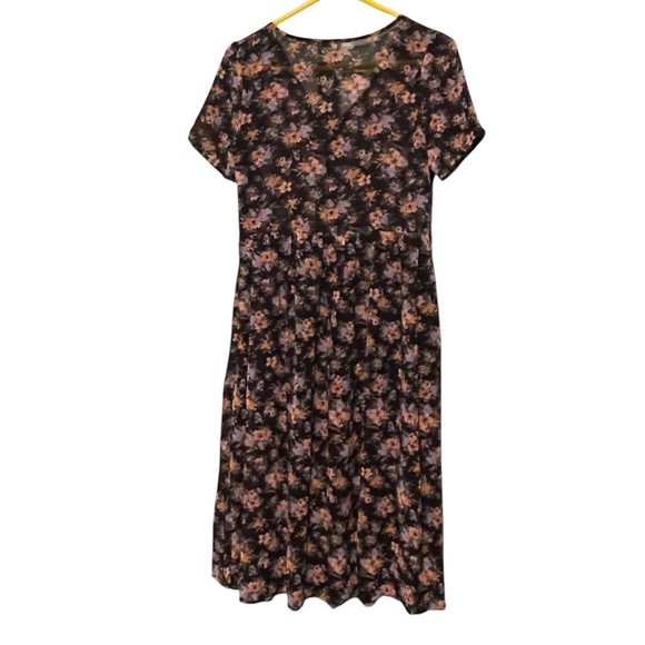 Nasty‎ Gal Daphnea NWT Floral V Neck Short Sleeve Summer Midi Dress Size S - Picture 8 of 8